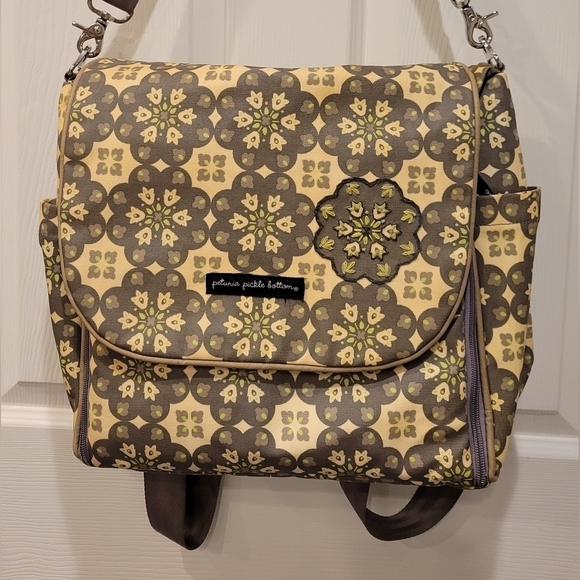 Petunia Pickle Bottom Handbags - Petunia Pickle Bottom Boxy Backpack Cross Body Shoulder Diaper Bag